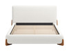 Zuo Modern Baris Queen Bed Ivory