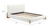 Zuo Modern Baris Queen Bed Ivory