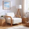 Zuo Modern Subliem Accent Chair Cotton White