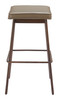 Zuo Modern Divat Barstool (Set of 2) Taupe & Walnut