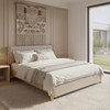 Zuo Modern Hadi King Bed Beige & Natural