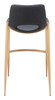 Zuo Modern Desi Barstool (Set of 2) Black & Gold