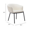 Zuo Modern Essen Dining Chair Ivory