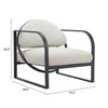 Zuo Modern Flakt Accent Chair Ivory