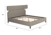 Zuo Modern Dusa King Bed Olive Brown