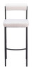 Zuo Modern Livorno Barstool (Set of 2) Ivory