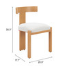 Zuo Modern Tiana Dining Chair Natural & Beige