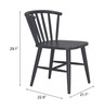 Zuo Modern Shio Dining Chair Black