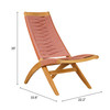 Zuo Modern Rova Lounge Chair Terracotta
