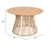 Zuo Modern Toge Dining Table Natural
