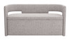 Zuo Modern Papua Storage Bench Gray