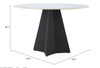 Zuo Modern Izar Dining Table White