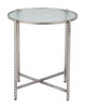 Zuo Modern Vetro Side Table Silver
