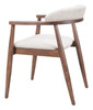 Zuo Modern Goka Dining Chair Beige & Walnut