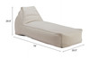 Zuo Modern Kalm Chaise Lounge Beige