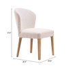 Zuo Modern Mondstein Dining Chair (Set of 2) Ivory