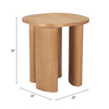 Zuo Modern Benen Side Table Natural