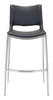 Zuo Modern Ace Barstool (Set of 2) Black & Silver