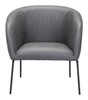 Zuo Modern Quinten Accent Chair Vintage Gray