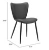 Zuo Modern Prestige Dining Chair (Set of 2) Black