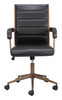 Zuo Modern Auction Office Chair Vintage Black