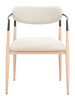 Zuo Modern Equinox Dining Chair Oyster Gray & Natural