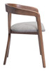 Zuo Modern Cairo Dining Chair Dove Gray & Walnut