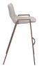 Zuo Modern Desi Barstool (Set of 2) Beige & Walnut