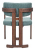 Zuo Modern Poly Dining Chair Moss Gray & Walnut