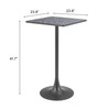 Zuo Modern Spot Bar Table Black