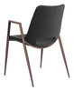 Zuo Modern Desi Dining Chair (Set of 2) Black & Walnut