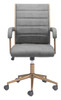 Zuo Modern Auction Office Chair Gray