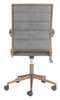 Zuo Modern Auction Office Chair Gray