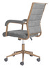 Zuo Modern Auction Office Chair Gray