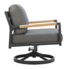 Zuo Modern Koleso Swivel Chair Gray