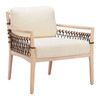 Zuo Modern Wezly Accent Chair Ivory
