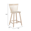 Zuo Modern Tyce Counter Stool (Set of 2) Natural