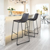 Zuo Modern Smart Barstool (Set of 2) Black