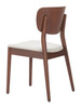 Zuo Modern Kellua Dining Chair (Set of 2) Beige & Walnut