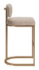 Zuo Modern Velar Barstool (Set of 2) Beige