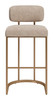 Zuo Modern Velar Barstool (Set of 2) Beige