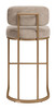 Zuo Modern Velar Barstool (Set of 2) Beige
