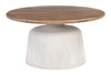 Zuo Modern Goblet Coffee Table Brown & White