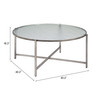 Zuo Modern Vetro Coffee Table Silver