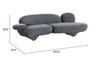 Zuo Modern Oblak Sofa Storm Gray