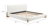 Zuo Modern Baris King Bed Ivory
