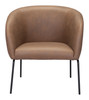 Zuo Modern Quinten Accent Chair Vintage Brown
