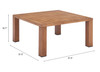 Zuo Modern Regels Coffee Table Natural