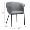 Zuo Modern Garston Dining Chair Gray