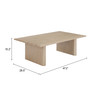 Zuo Modern Duna Coffee Table Natural